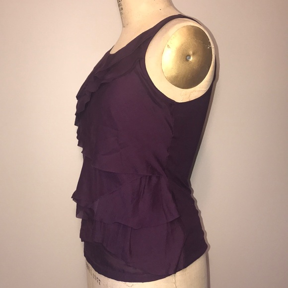 LOFT Tank Top Ruffle Blouse - Picture 2 of 7
